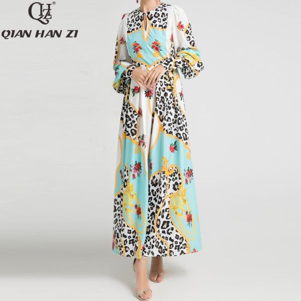 casual dresses qian han zi 2021 designer fashion autumn maxi dress women's lantern sleeve flower leopard print long beach, Black;gray
casual dresses qian han zi 2021 designer fashion autumn maxi dress women's lantern sleeve flower leopard print long beach, Black;gray