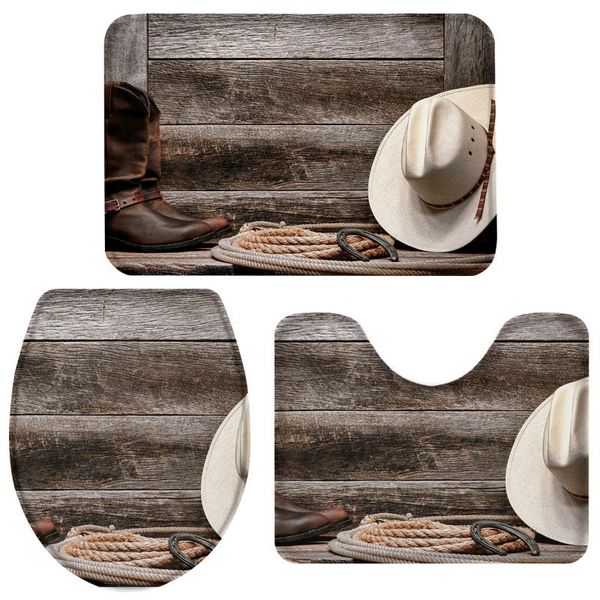 bath accessory set 3 pieces bathroom western cowboy style toilet cover mat pedestal rug non-slip
bath accessory set 3 pieces bathroom western cowboy style toilet cover mat pedestal rug non-slip