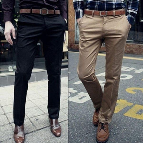 men's jeans men formal business dress pants slim straight leg casual office trousers suit ., Blue
men's jeans men formal business dress pants slim straight leg casual office trousers suit ., Blue