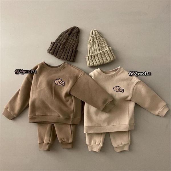 autumn winter baby boys and girls loose casual sweatshirt pants set childrens 2 piece fleece clothing sets, White
autumn winter baby boys and girls loose casual sweatshirt pants set childrens 2 piece fleece clothing sets, White