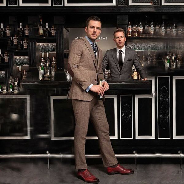 men's suits & blazers brow tweed for wedding classic suit 3 pieces handsome groom tuxedo slim fit blazer retro jwpl, White;black
men's suits & blazers brow tweed for wedding classic suit 3 pieces handsome groom tuxedo slim fit blazer retro jwpl, White;black