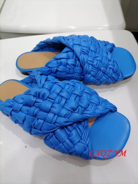 woven knit leather peep toe shoes woman madame stiletto mules slippers slides ladies, Black
woven knit leather peep toe shoes woman madame stiletto mules slippers slides ladies, Black