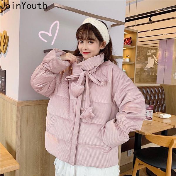 women's down & parkas joinyouth winter jacket women 2021 arrival korean clothes sweet loose thicken warm kawaii outwear female coat 7b3, Black
women's down & parkas joinyouth winter jacket women 2021 arrival korean clothes sweet loose thicken warm kawaii outwear female coat 7b3, Black