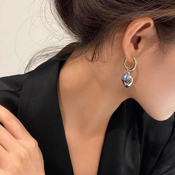 hoop & huggie u-magical charming contrasted gold silver color love heart earring for women circle metallic party jewellery, Golden;silver
hoop & huggie u-magical charming contrasted gold silver color love heart earring for women circle metallic party jewellery, Golden;silver