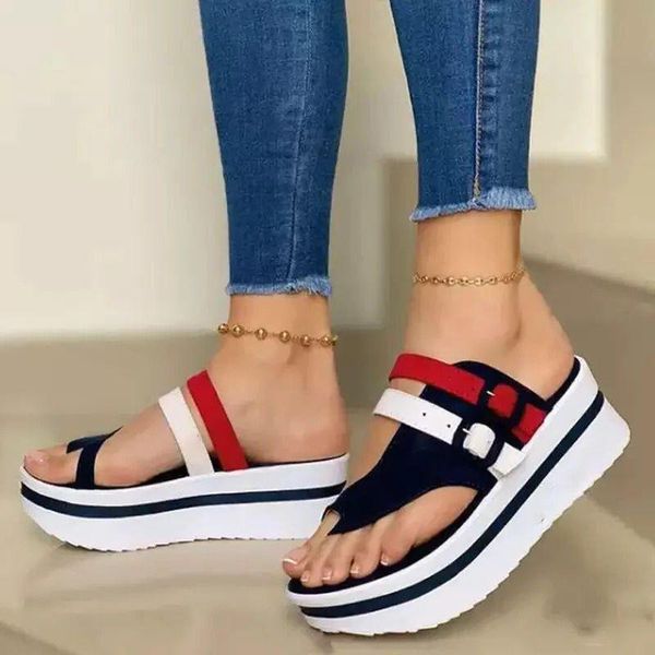 slippers women's sandals summer beach casual shoes platform peep toe chunky heels ladies slip on buckle wedges for women, Black
slippers women's sandals summer beach casual shoes platform peep toe chunky heels ladies slip on buckle wedges for women, Black