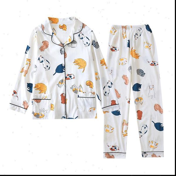 japanese kawaii cat pajama sets women sleepwear 100% knit cotton sweet cute cartoon long sleeve pyjamas, Black;red
japanese kawaii cat pajama sets women sleepwear 100% knit cotton sweet cute cartoon long sleeve pyjamas, Black;red