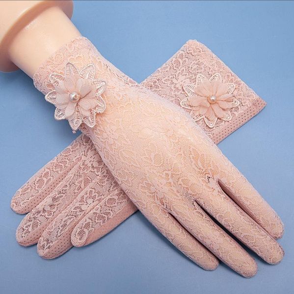 five fingers gloves cool lace summer fashion silk non-slip breathable flowers riding and driving sunscreen, Blue;gray
five fingers gloves cool lace summer fashion silk non-slip breathable flowers riding and driving sunscreen, Blue;gray