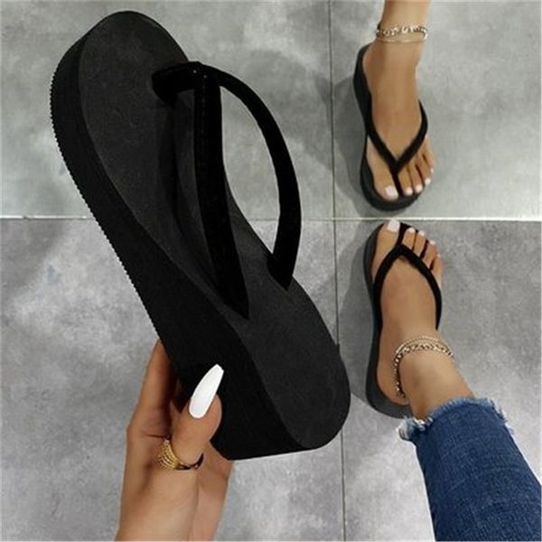 spring and summer black slippers for women casual outdoor frosted flip-flops platform wedge beach wholesale a584 210903
spring and summer black slippers for women casual outdoor frosted flip-flops platform wedge beach wholesale a584 210903