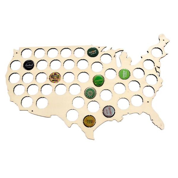 decorative objects & figurines beer cap map usa shape wooden holder wall decoration men's gifts display board
decorative objects & figurines beer cap map usa shape wooden holder wall decoration men's gifts display board