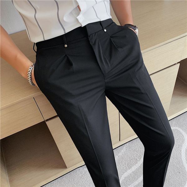 men's pants british style casual business thin fit formal man's pants all play straight office gentlemen 28-38 pxmh, Black
men's pants british style casual business thin fit formal man's pants all play straight office gentlemen 28-38 pxmh, Black