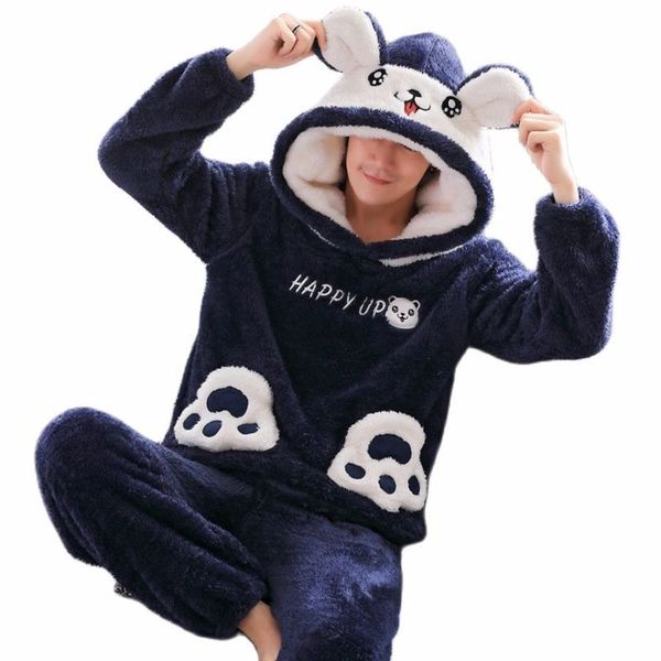 women plus size 2021 herfst winter night clothing coral fleece nice man cartoon flanel thicken pyjamas set vet fluwelen warm home suit, Black;brown
women plus size 2021 herfst winter night clothing coral fleece nice man cartoon flanel thicken pyjamas set vet fluwelen warm home suit, Black;brown