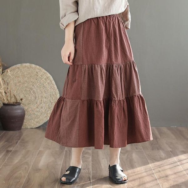 skirts 2021 spring skirt retro women large size loose spliced mori girl elastic waist plaid casual all-match, Black
skirts 2021 spring skirt retro women large size loose spliced mori girl elastic waist plaid casual all-match, Black