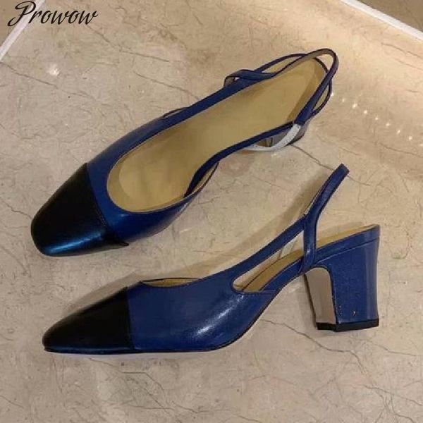 dress shoes prowow buckle strap leather sandals mixed color back lace square toe thick high heel women's, Black
dress shoes prowow buckle strap leather sandals mixed color back lace square toe thick high heel women's, Black