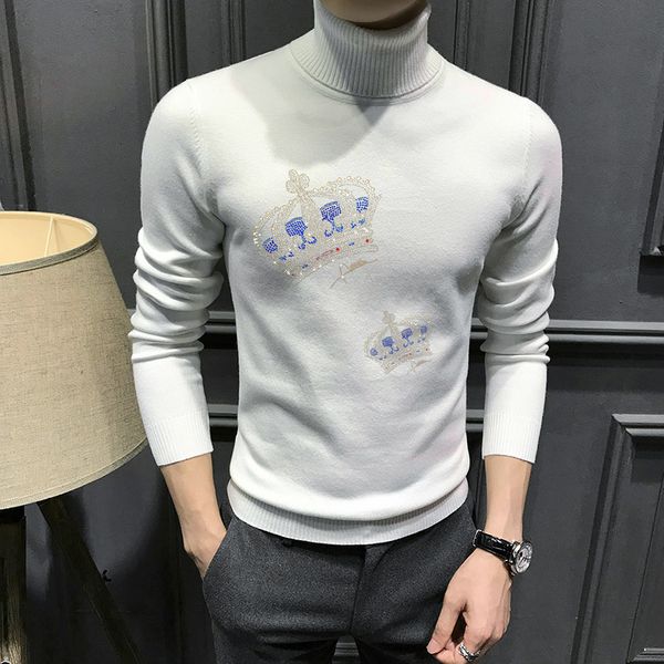 men's hoodies & sweatshirts bright crown pullover's blouse turtleneck perfect male body fine rhinestones sweatshirt xcn0, Black
men's hoodies & sweatshirts bright crown pullover's blouse turtleneck perfect male body fine rhinestones sweatshirt xcn0, Black