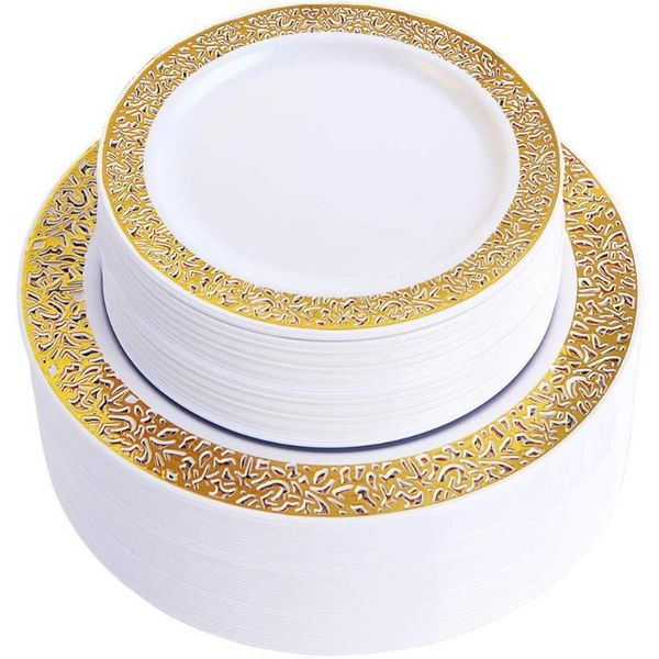 disposable dinnerware gold plastic plates -lace design wedding party plates,gold lace salad/dessert 25pack
disposable dinnerware gold plastic plates -lace design wedding party plates,gold lace salad/dessert 25pack