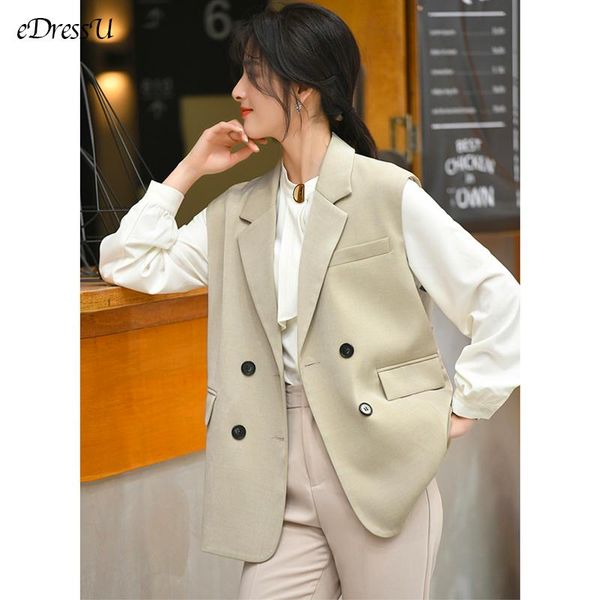women's vests edressu woman blazer vest loose waistcoat fashion elegant jacket korean office lady daily casual wear jl-1, Black;white
women's vests edressu woman blazer vest loose waistcoat fashion elegant jacket korean office lady daily casual wear jl-1, Black;white