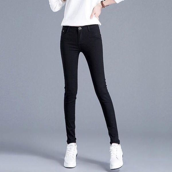 white high waist jeans women spring woman skinny slim ol office lady denim pencil pants female femme trousers women's, Blue
white high waist jeans women spring woman skinny slim ol office lady denim pencil pants female femme trousers women's, Blue