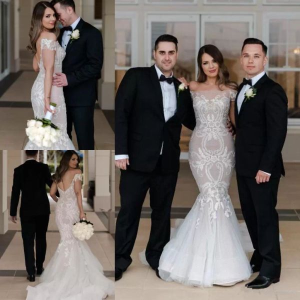 2022 mermaid wedding dresses bridal gown off the shoulder sleeveless lace applique beaded custom made plus size backless sweep train tulle v, White
2022 mermaid wedding dresses bridal gown off the shoulder sleeveless lace applique beaded custom made plus size backless sweep train tulle v, White