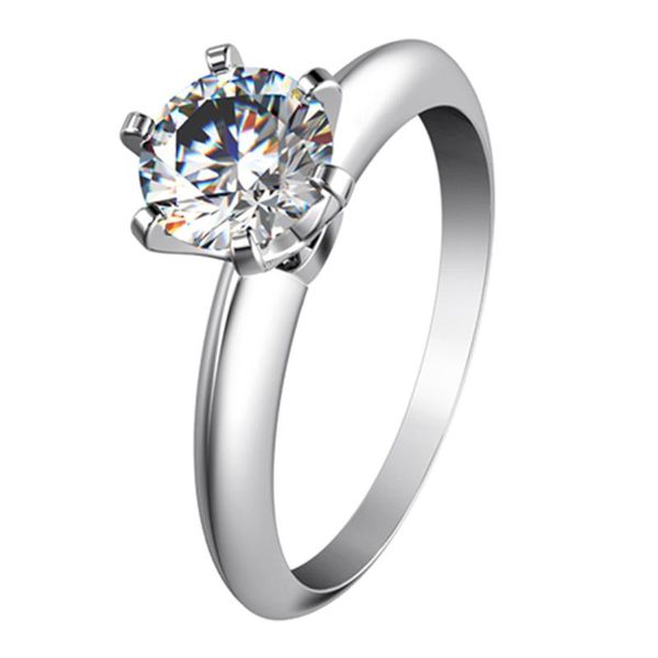 cluster rings 1.5ct classic 6prongs solitaire engagement ring sterling silver marriage promise jewelry gift lady brand white gold, Golden;silver
cluster rings 1.5ct classic 6prongs solitaire engagement ring sterling silver marriage promise jewelry gift lady brand white gold, Golden;silver