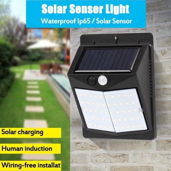 solar sensor light 50/70 / 90led human body induction wall small - 50led