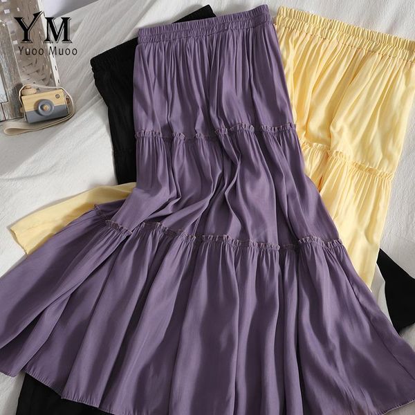 skirts yuoomuoo luxury purple big swing women 2021 summer high waist long two layers fold korean fashion female, Black
skirts yuoomuoo luxury purple big swing women 2021 summer high waist long two layers fold korean fashion female, Black
