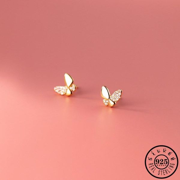 stud 925 sterling silver cubic zirconia butterfly shape gold color plated ear studs small cz earrings jewelry gifts for women girls, Golden;silver
stud 925 sterling silver cubic zirconia butterfly shape gold color plated ear studs small cz earrings jewelry gifts for women girls, Golden;silver