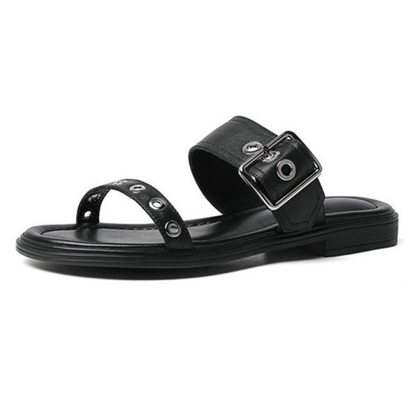 elegant shoes woman genuine leather women summer outdoor slipper fashion low square heels slippers ladies sandals, Black
elegant shoes woman genuine leather women summer outdoor slipper fashion low square heels slippers ladies sandals, Black