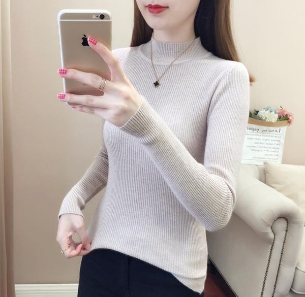 women's sweaters autumn winter turtleneck long sleeve casual knitted jumper fashion slim elasticity pullover sweater female, White;black
women's sweaters autumn winter turtleneck long sleeve casual knitted jumper fashion slim elasticity pullover sweater female, White;black