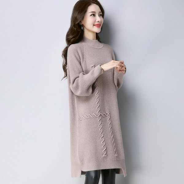 casual dresses winter women sweater dress turtleneck loose knitted woman autumn long sweaters and pullovers, Black;gray
casual dresses winter women sweater dress turtleneck loose knitted woman autumn long sweaters and pullovers, Black;gray