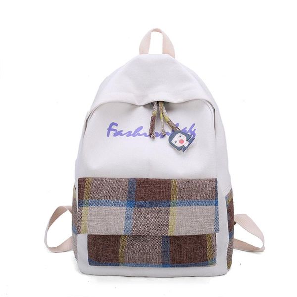 backpack fashionable ladies simple multifunctional lattice leisure travel schoolbag women's wild
backpack fashionable ladies simple multifunctional lattice leisure travel schoolbag women's wild