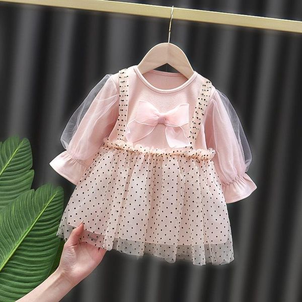 girl's dresses baby girl sweet dress cute kids 1st birthday party mesh princess vestidos spring autumn infant polka dot clothes, Red;yellow 
girl's dresses baby girl sweet dress cute kids 1st birthday party mesh princess vestidos spring autumn infant polka dot clothes, Red;yellow