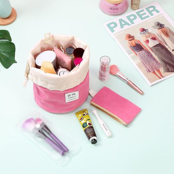 cosmetic bags & cases women bag fashion barrel shaped drawstring makeup travel make up organizer female storage toiletry kit beauty case
cosmetic bags & cases women bag fashion barrel shaped drawstring makeup travel make up organizer female storage toiletry kit beauty case