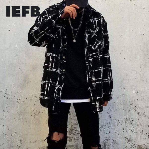 men's casual shirts high street ins black white plaid wool thickened shirt for men oversize hip hop quality fashion clothes spring 9y50, White;black
men's casual shirts high street ins black white plaid wool thickened shirt for men oversize hip hop quality fashion clothes spring 9y50, White;black