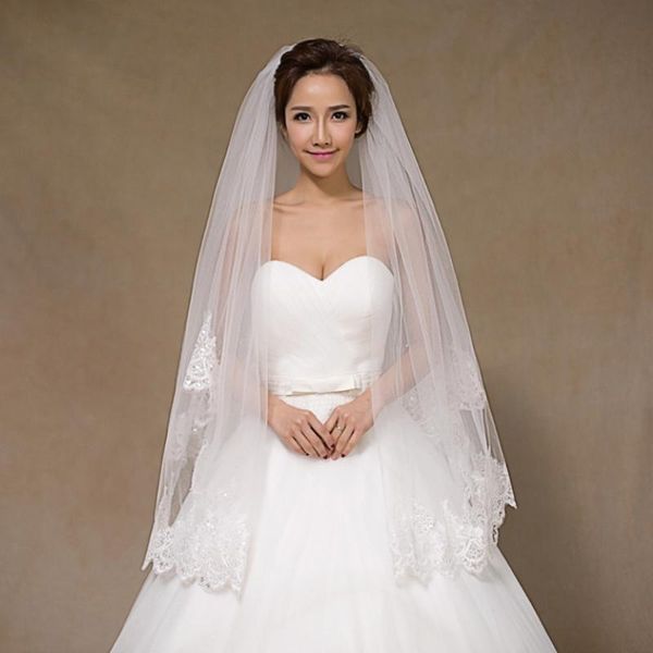 bridal veils arrival long waist 1 meter double layer can be masked soft yarn lace wedding dress accessories with hair comb, Black
bridal veils arrival long waist 1 meter double layer can be masked soft yarn lace wedding dress accessories with hair comb, Black