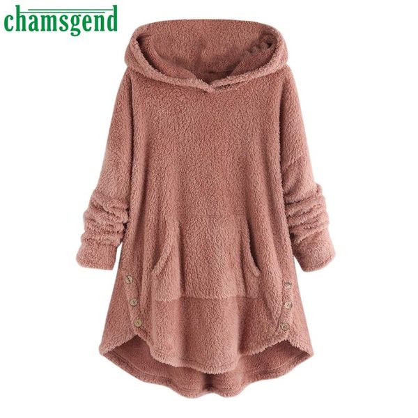 women's hoodies & sweatshirts chamsgend loose pocket women autumn winter long sleeve pullover ladies casual warm plush fluffly sweatshi, Black
women's hoodies & sweatshirts chamsgend loose pocket women autumn winter long sleeve pullover ladies casual warm plush fluffly sweatshi, Black