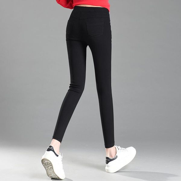 women's pants & capris nonis women skinny pencil solid black mid waist high stretch pockets trouser autumn 2021 slim leggings plus size, Black;white
women's pants & capris nonis women skinny pencil solid black mid waist high stretch pockets trouser autumn 2021 slim leggings plus size, Black;white
