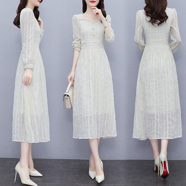 casual dresses 2021 fall chiffon square collar women's long dress chic fashion midi ladies plus size a-line, Black;gray
casual dresses 2021 fall chiffon square collar women's long dress chic fashion midi ladies plus size a-line, Black;gray