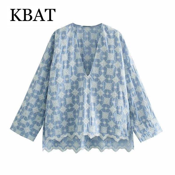 women's blouses & shirts kbat 2021 long sleeve female asymmtric blue women embroiderey woman oversize summer elegant, White
women's blouses & shirts kbat 2021 long sleeve female asymmtric blue women embroiderey woman oversize summer elegant, White