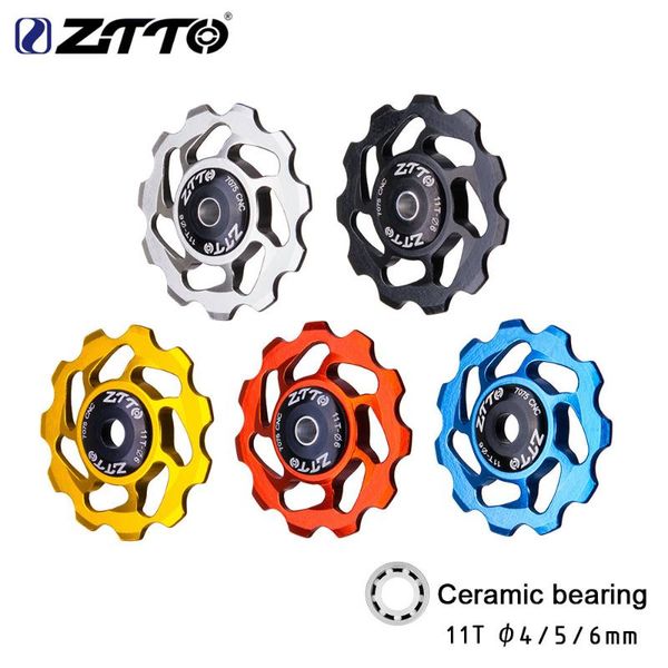 bike derailleurs ztto 11t mtb bicycle rear derailleur jockey wheel ceramic bearing pulley al7075 cnc road guide roller idler 4mm5mm6mm 
bike derailleurs ztto 11t mtb bicycle rear derailleur jockey wheel ceramic bearing pulley al7075 cnc road guide roller idler 4mm5mm6mm