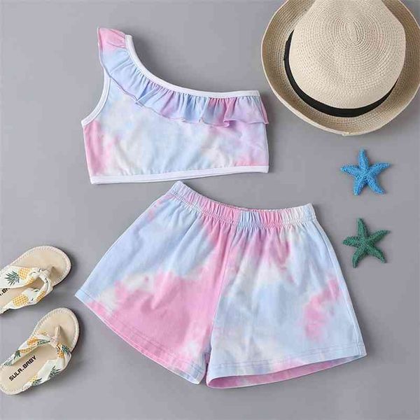 winter children sets single shoulder sleeveless ruffles tie-dye shorts girl boys clothes 18m-6t 210629, White
winter children sets single shoulder sleeveless ruffles tie-dye shorts girl boys clothes 18m-6t 210629, White
