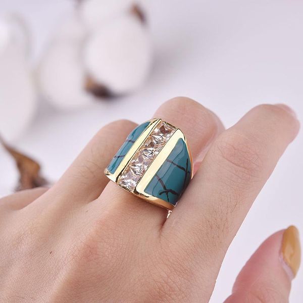 cluster rings mengyi luxury enamel big ring gold color square zircon wedding fashion jewelry party, Golden;silver
cluster rings mengyi luxury enamel big ring gold color square zircon wedding fashion jewelry party, Golden;silver