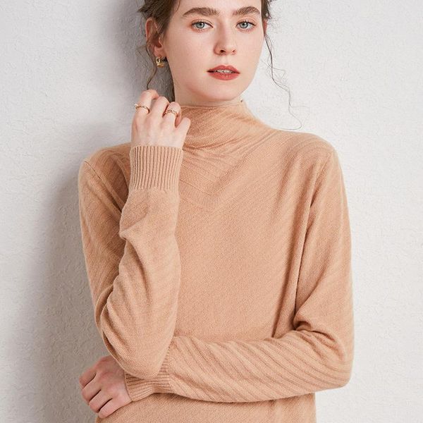 women's sweaters half-high round neck wool woman fall/winter 2021 pure sweater all-match leisure loose knit pullover beautiful twill, White;black
women's sweaters half-high round neck wool woman fall/winter 2021 pure sweater all-match leisure loose knit pullover beautiful twill, White;black