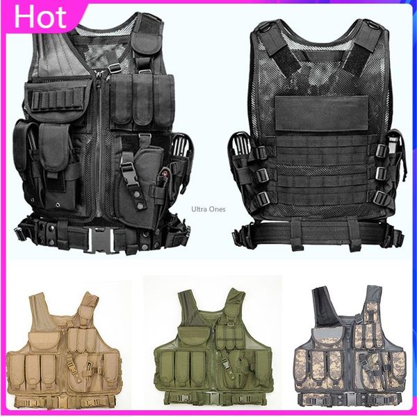 hunting jackets tactical military vest with detachable belt & gun holster durable army mesh vests shooting cs body armor, Camo;black
hunting jackets tactical military vest with detachable belt & gun holster durable army mesh vests shooting cs body armor, Camo;black