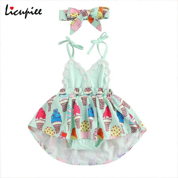 girl's dresses 0-24 months print baby girl\u2021s casual suspender romper fresh ice cream printed hem backless jumpsuits headband, Red;yellow
girl's dresses 0-24 months print baby girl\u2021s casual suspender romper fresh ice cream printed hem backless jumpsuits headband, Red;yellow