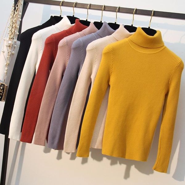turtleneck sweater women's pullover thickening slim knit bottoming shirt long sleeve wild winter clothes women sweaters, White;black
turtleneck sweater women's pullover thickening slim knit bottoming shirt long sleeve wild winter clothes women sweaters, White;black