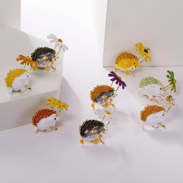 lovely hold flower hedgehog brooches for women colorful animal pet party office causal brooch pins gifts dio chan contact, Gray
lovely hold flower hedgehog brooches for women colorful animal pet party office causal brooch pins gifts dio chan contact, Gray