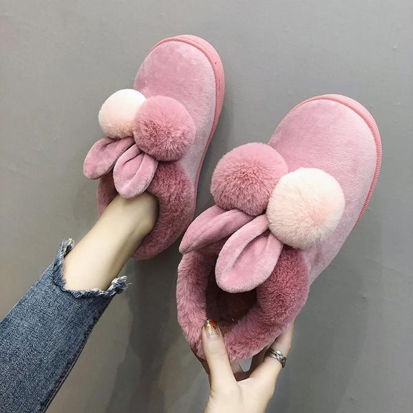 winter plush warm fluffy faux fur slippers women cotton home memory foam indoor shoes hair ball slip on house, Black
winter plush warm fluffy faux fur slippers women cotton home memory foam indoor shoes hair ball slip on house, Black