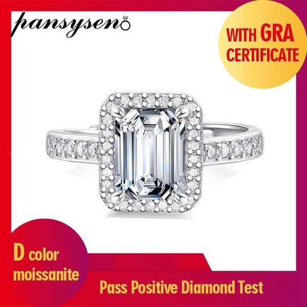 cluster rings pansysen grade d color 100% 925 sterling silver emerald cut 1ct 2ct real moissanite ring women wedding bands fine jewelry, Golden;silver
cluster rings pansysen grade d color 100% 925 sterling silver emerald cut 1ct 2ct real moissanite ring women wedding bands fine jewelry, Golden;silver