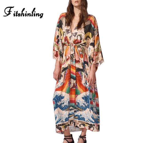 fitshinling print vintage beach kimono with sashes holiday boho summer long cardigan oversize bikini cover up slim outing sale
fitshinling print vintage beach kimono with sashes holiday boho summer long cardigan oversize bikini cover up slim outing sale