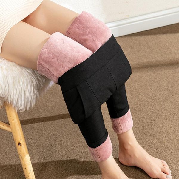 winter cashmere knitting high waist thickening plus velvet pencil trousers women wearing cotton pants women's & capris, Black;white
winter cashmere knitting high waist thickening plus velvet pencil trousers women wearing cotton pants women's & capris, Black;white